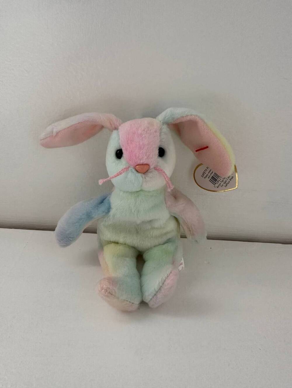 Ty Basket Beanie “Hippie” the Tie Dye Bunny Rabbit! *Small Basket Beanie
